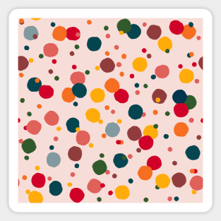 Bright confetti multicolour Sticker